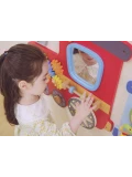 VIGA Drewniana Tablica Sensoryczna-Manipulacyjna EDU Pociąg | Pan Piksel