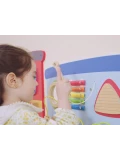 VIGA Drewniana Tablica Sensoryczna-Manipulacyjna EDU Pociąg | Pan Piksel
