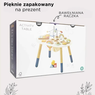 Drewniany stolik edukacyjny Le Toy Van | Pan Piksel