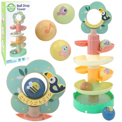 Drewniany kulodrom Let's Go Green Woopie | Pan Piksel