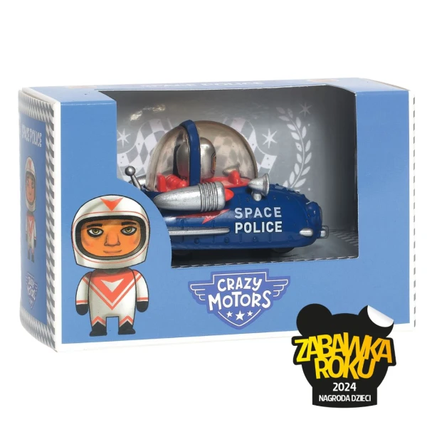 DJECO Autko CRAZY MOTORS SPACE POLICE | Pan Piksel