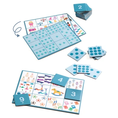 DJECO Gra edukacyjna BINGO 4 w 1 | Pan Piksel