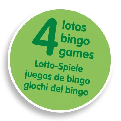 DJECO Gra edukacyjna BINGO 4 w 1 | Pan Piksel