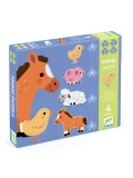 DJECO Puzzle progresywne FARMA 3/4/5/6 elem. | Pan Piksel