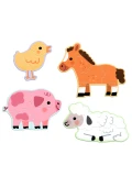DJECO Puzzle progresywne FARMA 3/4/5/6 elem. | Pan Piksel