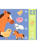DJECO Puzzle progresywne FARMA 3/4/5/6 elem. | Pan Piksel