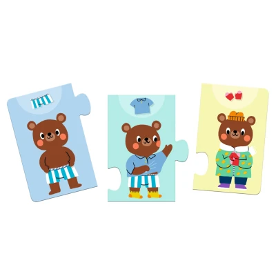 DJECO Puzzle 10 elem. UBIERANKI MISIA TEDDY'EGO | Pan Piksel