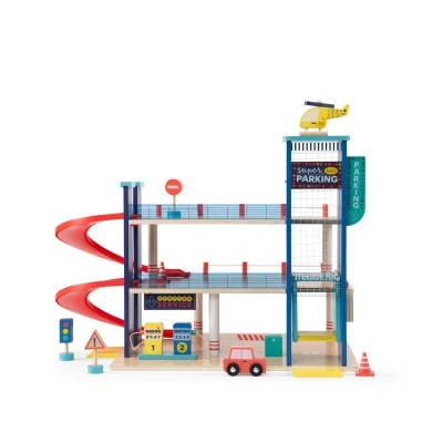 MOULIN ROTY Drewniany piętrowy parking i warsztat | Pan Piksel