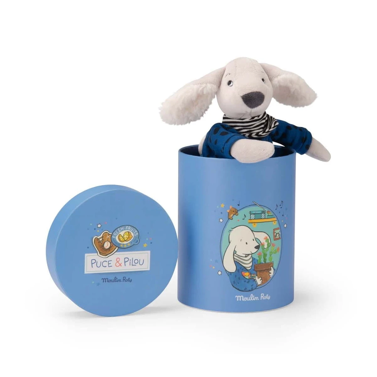 MOULIN ROTY Maskotka piesek PILOU w pudełku | Pan Piksel