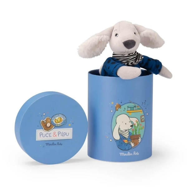 MOULIN ROTY Maskotka piesek PILOU w pudełku | Pan Piksel
