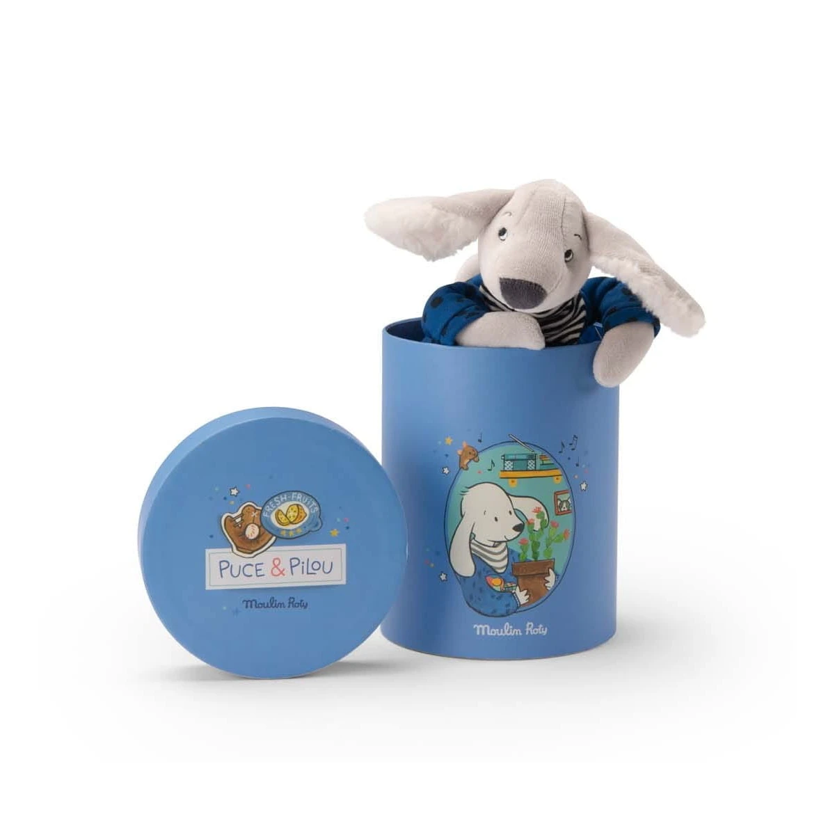 MOULIN ROTY Maskotka piesek PILOU w pudełku | Pan Piksel