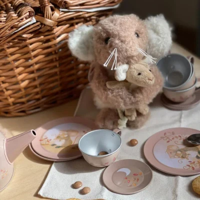 EGMONT TOYS Zestaw herbaciany w wiklinowym koszu Myszki | Pan Piksel