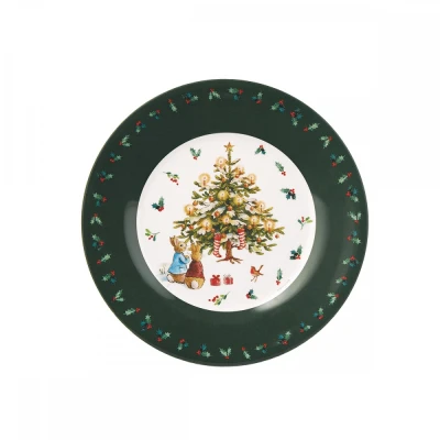 PETIT JOUR PARIS Talerz fi 20 cm Peter Rabbit Christmas Tree | Pan Piksel