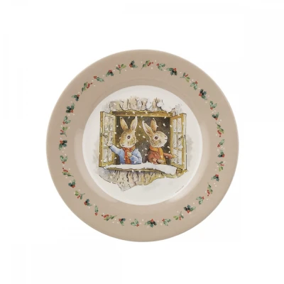 PETIT JOUR PARIS Talerz fi 20 cm Peter Rabbit Christmas Window | Pan Piksel