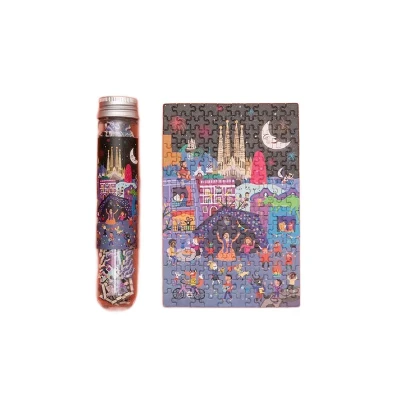 LONDJI Puzzle mikro menzurka Night in Barcelona | Pan Piksel