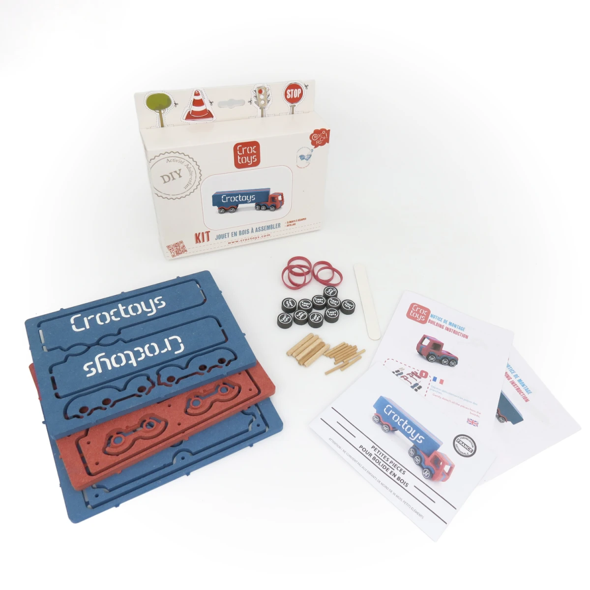 CROC TOYS DIY Drewniany pojazd: Rémy | Pan Piksel