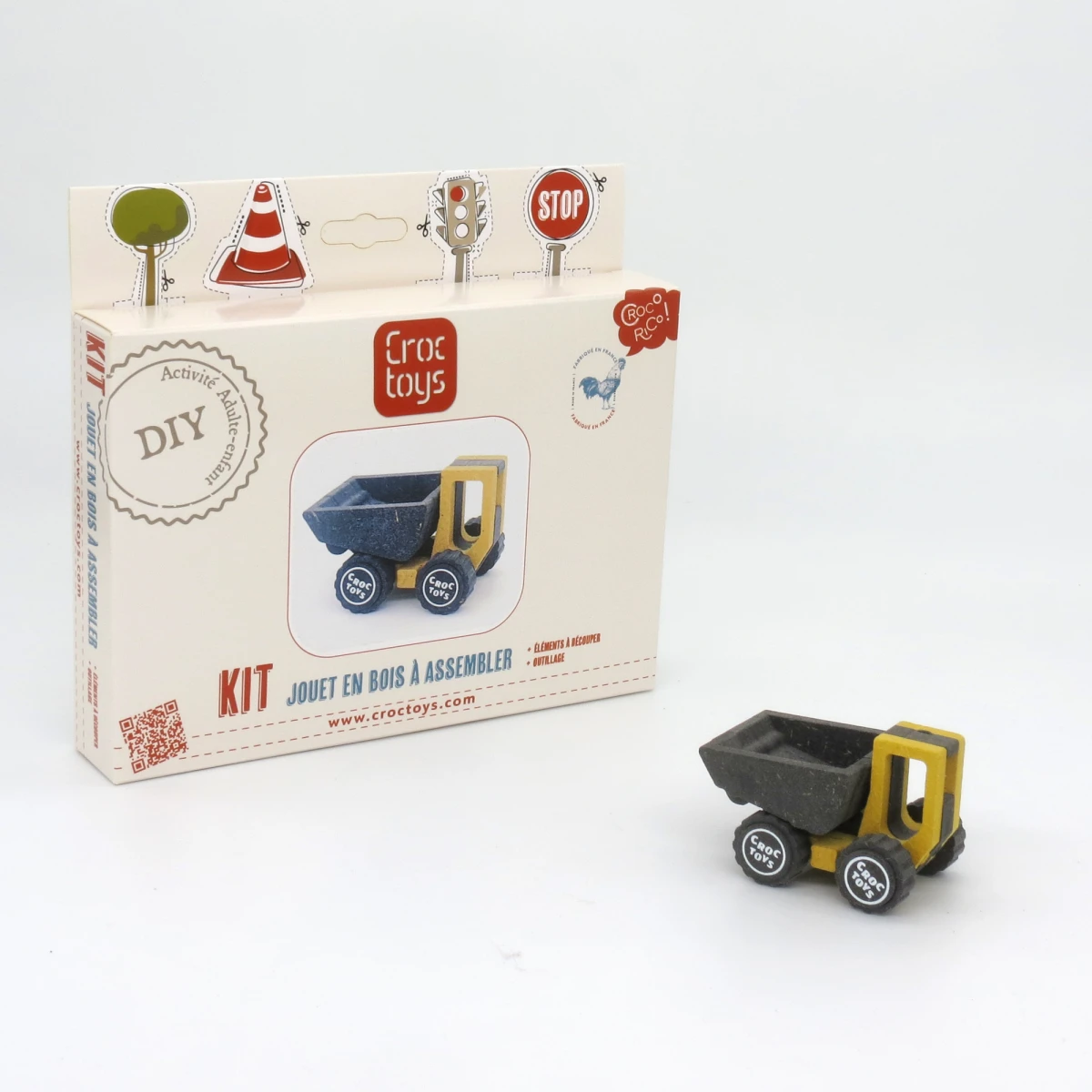 CROC TOYS DIY Drewniany pojazd: wywrotka | Pan Piksel