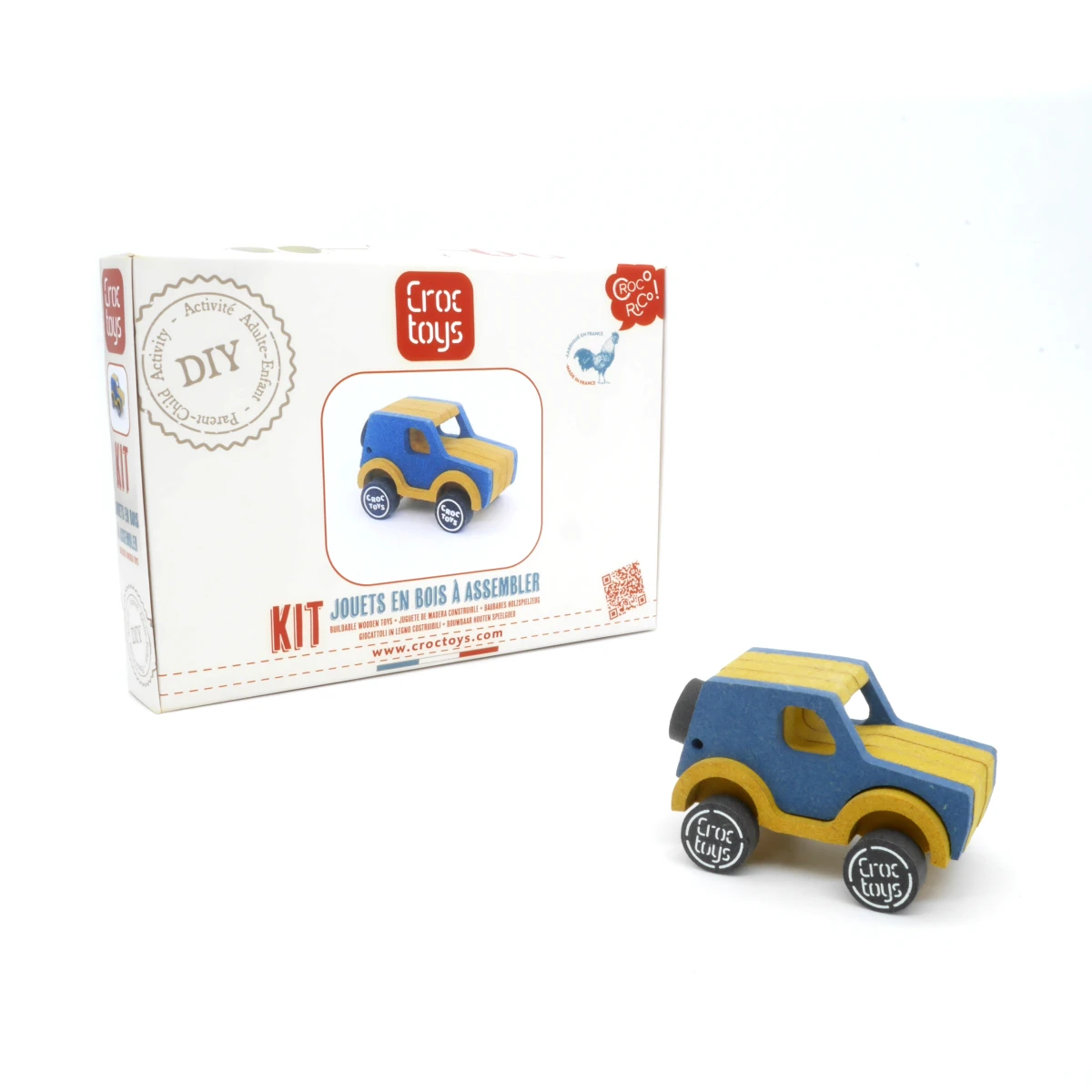 CROC TOYS DIY Drewniany pojazd: jeep | Pan Piksel