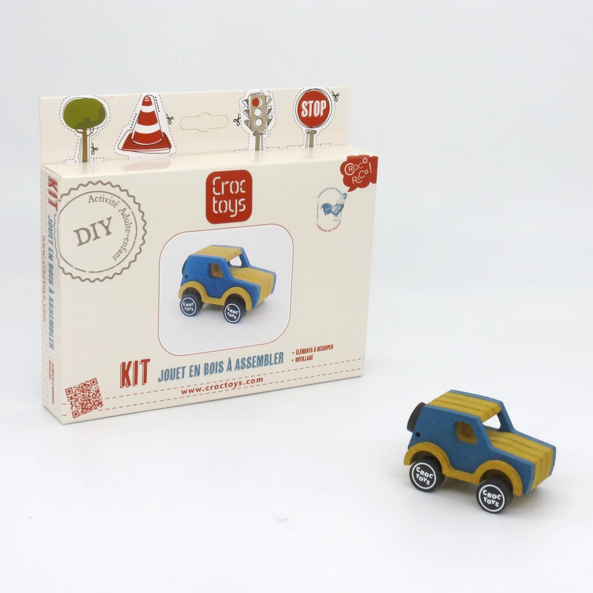 CROC TOYS DIY Drewniany pojazd: jeep | Pan Piksel