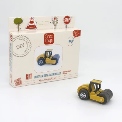 CROC TOYS DIY Drewniany pojazd: walec | Pan Piksel