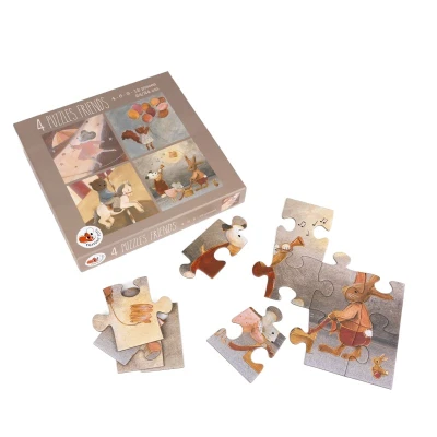 EGMONT TOYS Puzzle Przyjaciele 4 szt/kpl | Pan Piksel