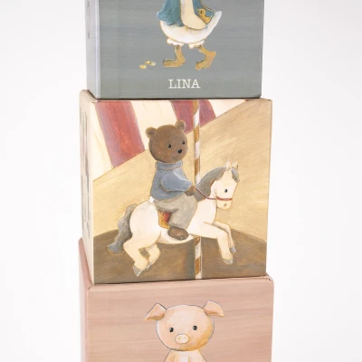EGMONT TOYS Piramida tekturowa Przyjaciele | Pan Piksel