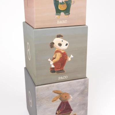EGMONT TOYS Piramida tekturowa Przyjaciele | Pan Piksel