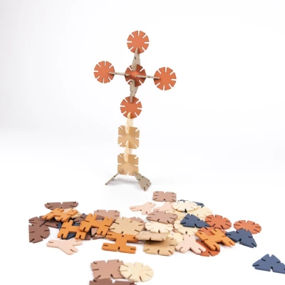 EGMONT TOYS Drewniane klocki konstrukcyjne | Pan Piksel