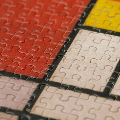 LONDJI Puzzle Micro Composition Mondrian | Pan Piksel