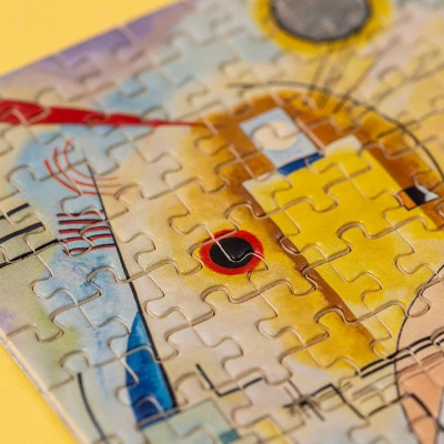 LONDJI Puzzle Micro Gelb-Rot-Blau Kandinsky | Pan Piksel
