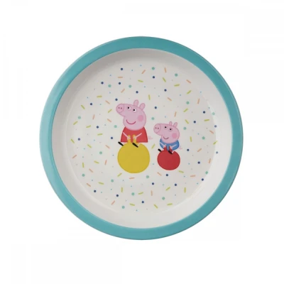 PETIT JOUR PARIS Talerzyk fi 18 cm niebieski Świnka Peppa | Pan Piksel