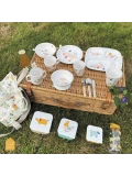MAISON PETIT JOUR Talerz z przegródkami dla dzieci Farma | Pan Piksel