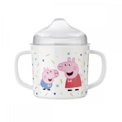 PETIT JOUR PARIS Świnka Peppa Kubek niekapek z 2 uszami | Pan Piksel