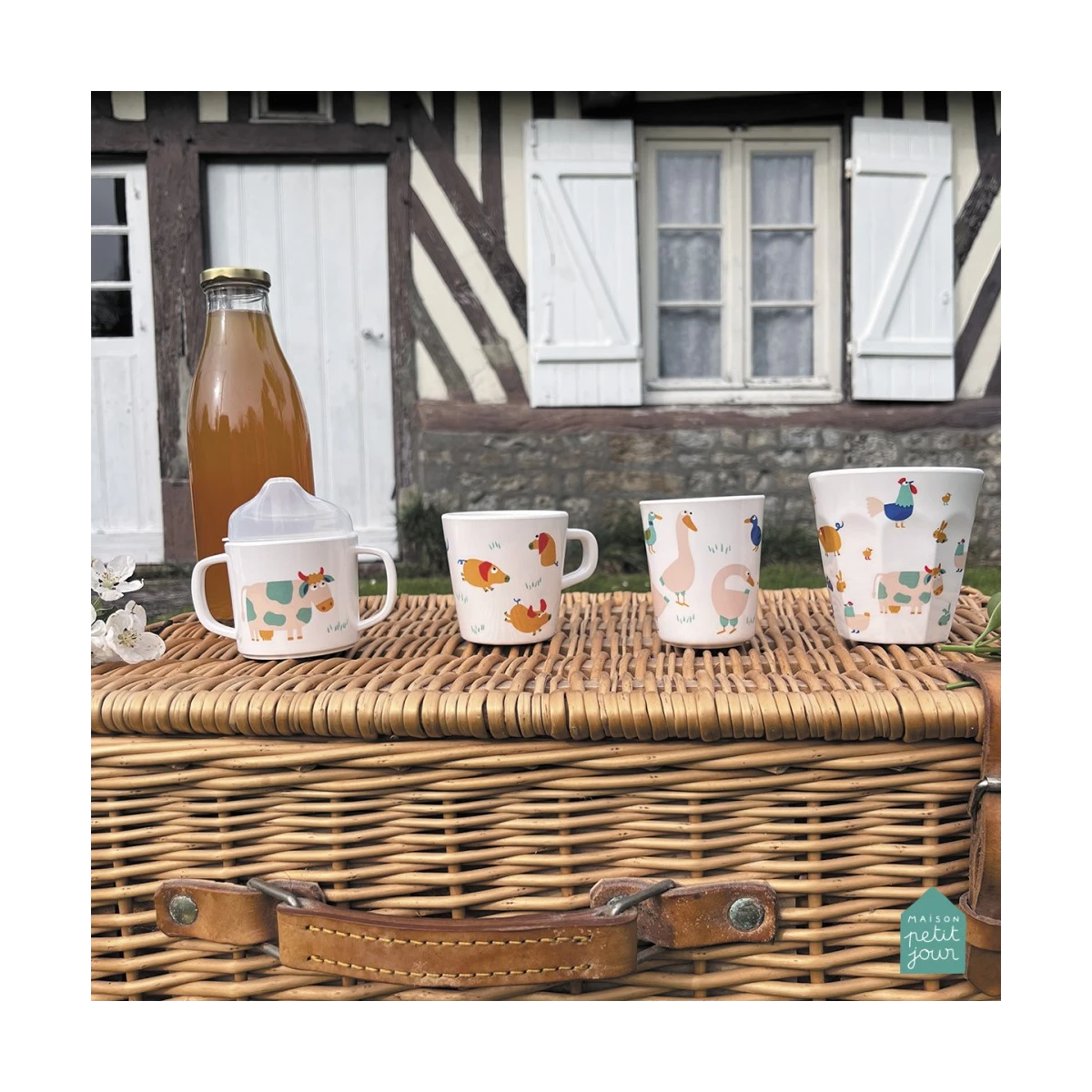 MAISON PETIT JOUR Kubek do napojów 220 ml Farma | Pan Piksel