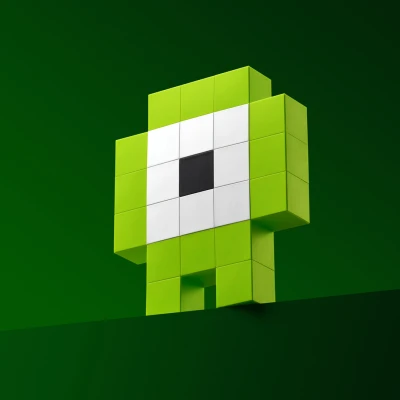 PIXIO VoxArt Green Monsters | Pan Piksel