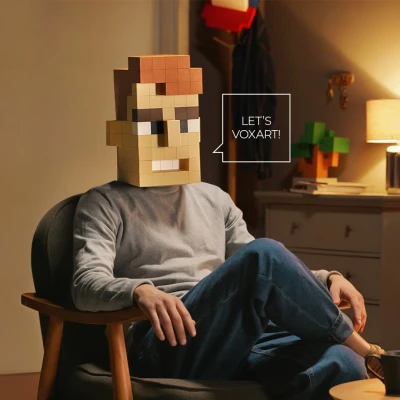 PIXIO VoxArt Hipsters | Cubeheads 395 | Pan Piksel