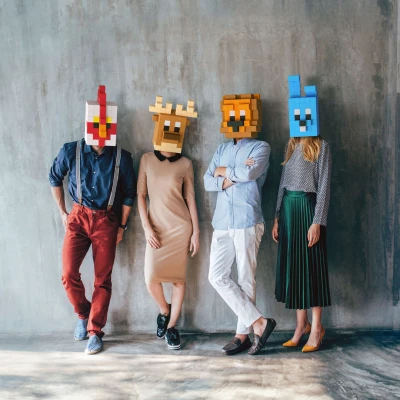 PIXIO VoxArt Hipsters | Cubeheads 395 | Pan Piksel