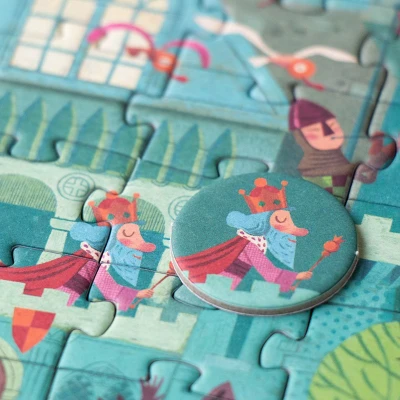 LONDJI Puzzle kieszonkowe z grą obserwacyjną Zamek | Pan Piksel