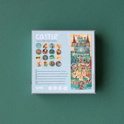 LONDJI Puzzle kieszonkowe z grą obserwacyjną Zamek | Pan Piksel