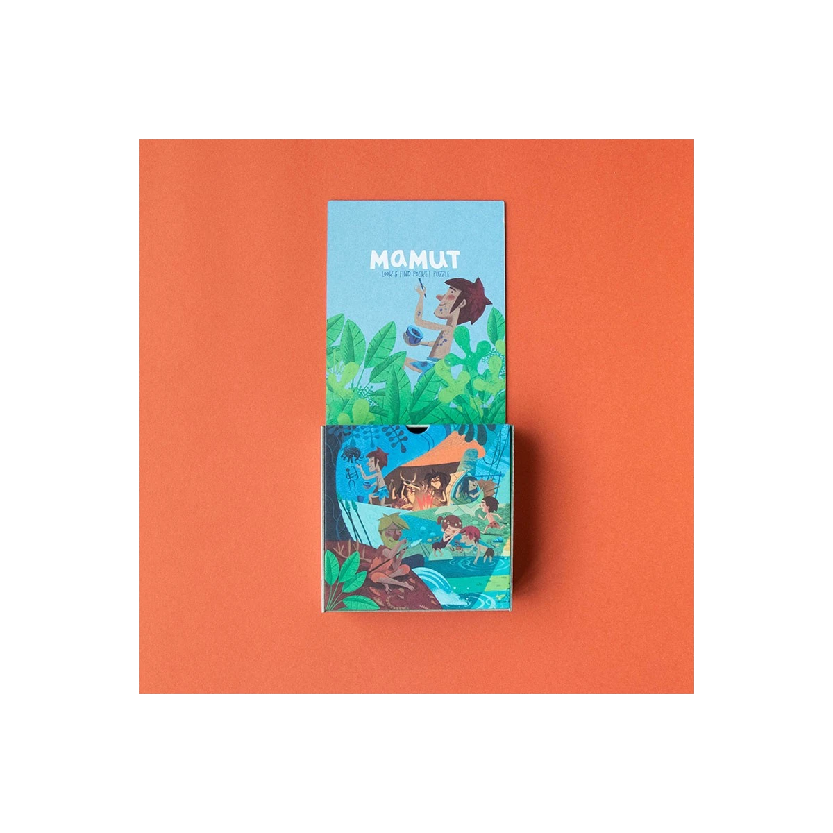 LONDJI Puzzle kieszonkowe z grą obserwacyjną Mamut | Pan Piksel