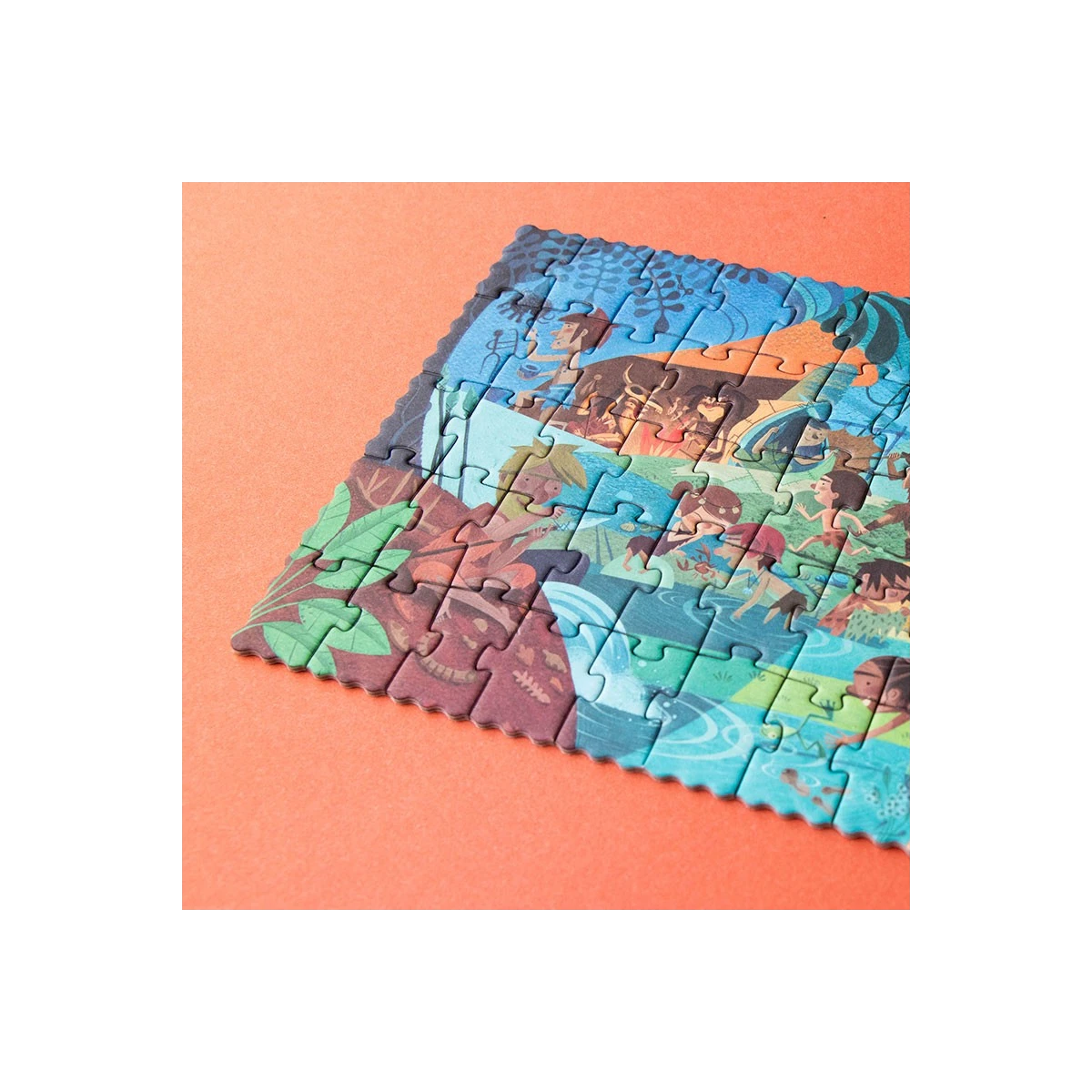 LONDJI Puzzle kieszonkowe z grą obserwacyjną Mamut | Pan Piksel