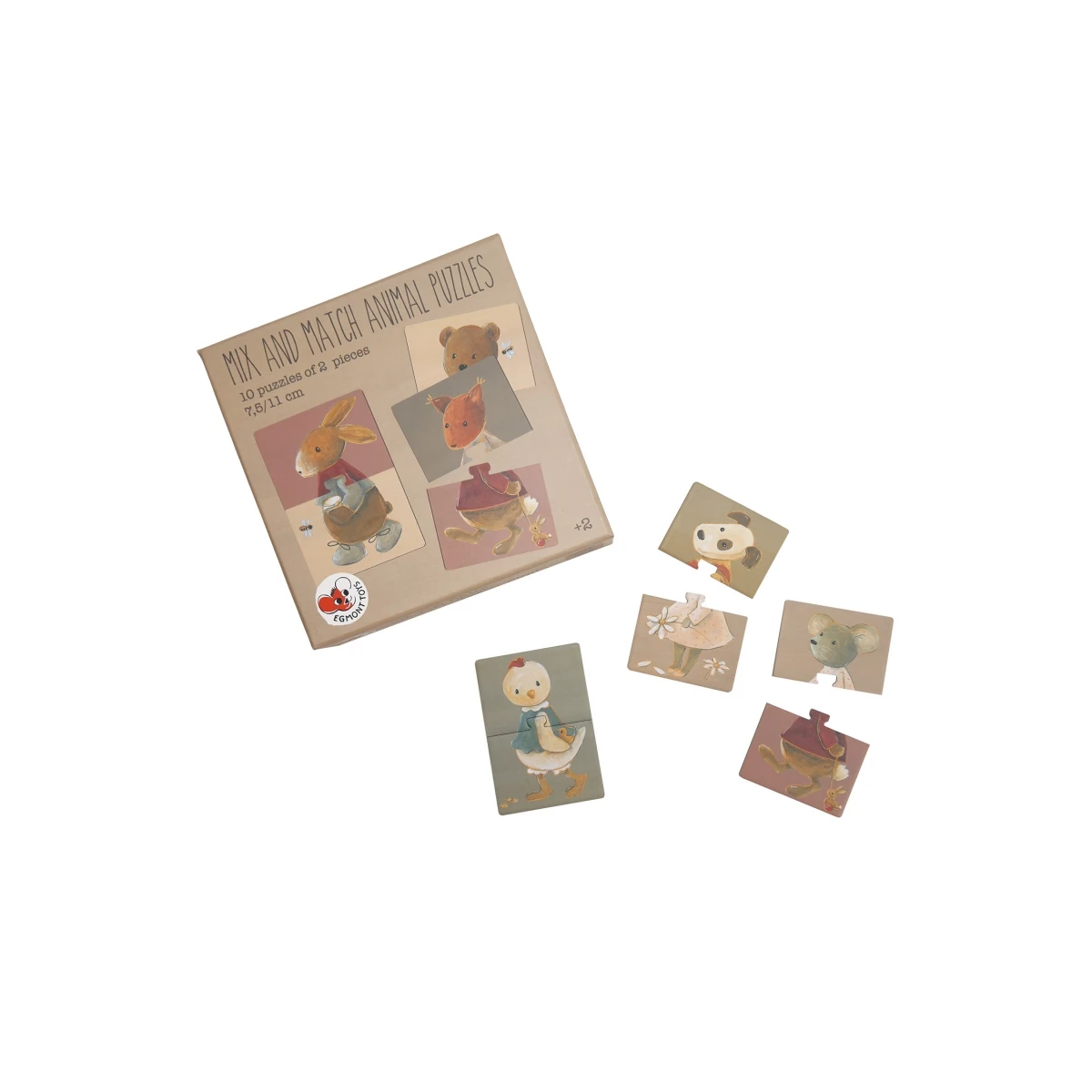 EGMONT TOYS Puzzle Zwierzątka Mix & Match | Pan Piksel