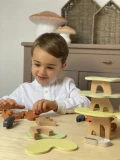 EGMONT TOYS Drewniana gra zręcznościowa balansujące wiewiórki | Pan Piksel