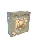 EGMONT TOYS Puzzle układanka sześciany Rodzina Króliczków | Pan Piksel