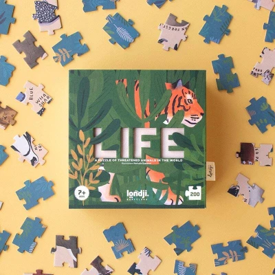 LONDJI Puzzle Life zagrożone gatunki zwierząt | Pan Piksel