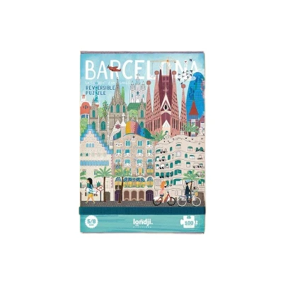 LONDJI Puzzle Gaudi Skyline dwustronne 100 el. | Pan Piksel