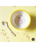 PETIT JOUR PARIS Miseczka dla dzieci z przyssawką i łyżką Barpapapa | Pan Piksel