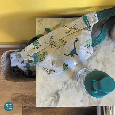 MAISON PETIT JOUR Butelka bidon ecozen 035 l Dinozaury | Pan Piksel