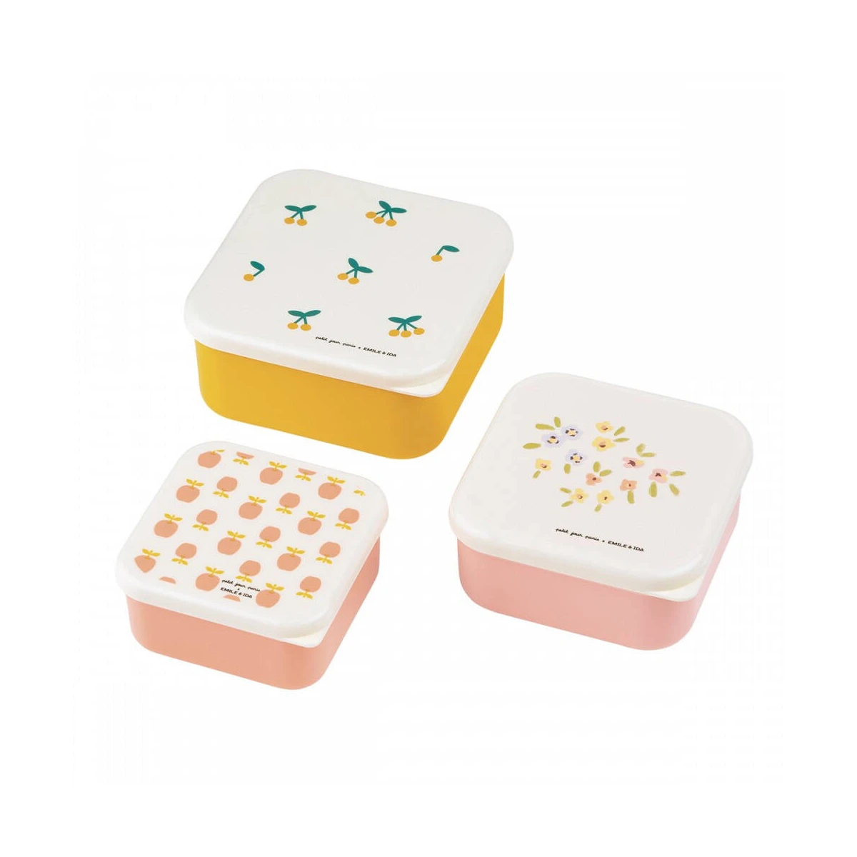 MAISON PETIT JOUR Lunch Box 3 szt/kpl Émile & Ida | Pan Piksel