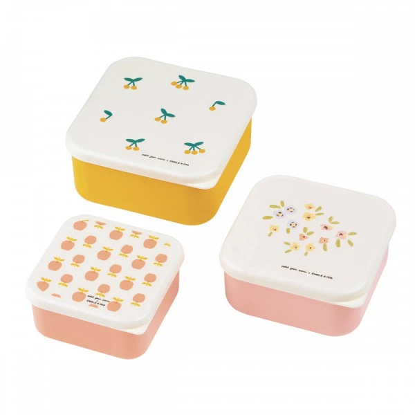 MAISON PETIT JOUR Lunch Box 3 szt/kpl Émile & Ida | Pan Piksel